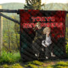 Tokyo Revengers Anime Mikey And Draken No Emotional Face Black And Red Theme Premium Quilt Blanket 13