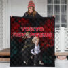 Tokyo Revengers Anime Mikey And Draken No Emotional Face Black And Red Theme Premium Quilt Blanket 3
