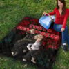 Tokyo Revengers Anime Mikey And Draken No Emotional Face Black And Red Theme Premium Quilt Blanket 9