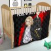 Tokyo Revengers Anime Mikey And Draken No Emotional Face Premium Quilt Blanket 21