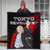 Tokyo Revengers Anime Mikey And Draken No Emotional Face Premium Quilt Blanket 3