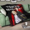 Tokyo Revengers Anime Mikey And Draken No Emotional Face Premium Quilt Blanket 17