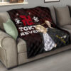 Tokyo Revengers Anime Mikey And Draken Portrait Black And Red Theme Premium Quilt Blanket 15