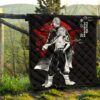 Tokyo Revengers Anime Mikey And Draken Together Black White Artwork Premium Quilt Blanket 13