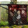 Tokyo Revengers Anime Mikey And Draken Together Red Theme Premium Quilt Blanket 13