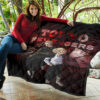 Tokyo Revengers Anime Mikey And Draken Together Red Theme Premium Quilt Blanket 11