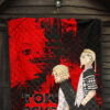 Tokyo Revengers Anime Mikey And Draken Walking Red And Black Premium Quilt Blanket 7