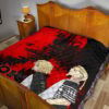 Tokyo Revengers Anime Mikey And Draken Walking Red And Black Premium Quilt Blanket 19