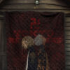 Tokyo Revengers Anime Mikey And Grey Hair Mate Dark Red Premium Quilt Blanket 7