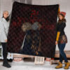 Tokyo Revengers Anime Mikey And Grey Hair Mate Dark Red Premium Quilt Blanket 1