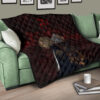 Tokyo Revengers Anime Mikey And Grey Hair Mate Dark Red Premium Quilt Blanket 17