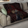 Tokyo Revengers Anime Mikey And Grey Hair Mate Dark Red Premium Quilt Blanket 15