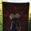 Tokyo Revengers Anime Mikey And Grey Hair Mate Dark Red Premium Quilt Blanket 5