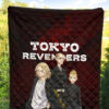 Tokyo Revengers Anime Mikey Brothers Uniform Red Steel Premium Quilt Blanket 5