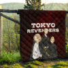 Tokyo Revengers Anime Mikey Brothers Uniform Red Steel Premium Quilt Blanket 13
