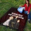 Tokyo Revengers Anime Mikey Brothers Uniform Red Steel Premium Quilt Blanket 9