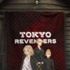 Tokyo Revengers Anime Mikey Brothers Uniform Red Steel Premium Quilt Blanket 7