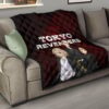 Tokyo Revengers Anime Mikey Brothers Uniform Red Steel Premium Quilt Blanket 15