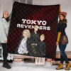 Tokyo Revengers Anime Mikey Brothers Uniform Red Steel Premium Quilt Blanket 1