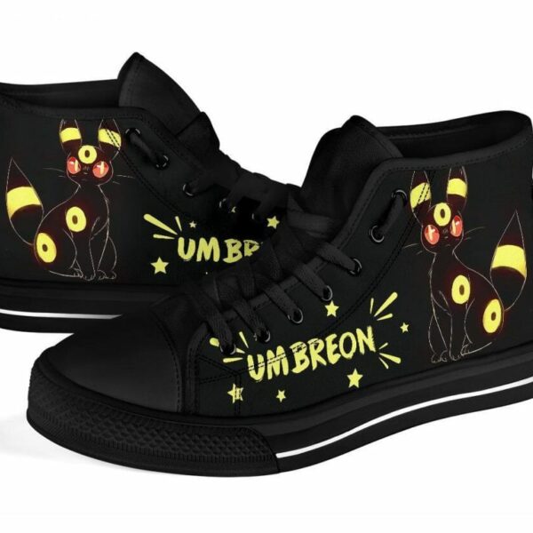 Umbreon Sneakers High Top Shoes Gift Idea