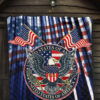 US Independence Day Bald Eagle USA Symbol Glory Flag Premium Quilt Blanket 7