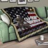 US Independence Day Captain Soldier US Flag Premium Quilt Blanket 17