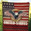 US Independence Day Eagle Flying Love US Independence Day Strength Freedom Premium Quilt Blanket 5