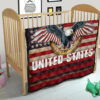 US Independence Day Eagle Flying Love US Independence Day Strength Freedom Premium Quilt Blanket 21