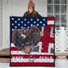 US Independence Day Eagle Taking US Shield Navy Seals Premium Quilt Blanket 3