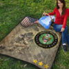 US Independence Day US Army Soldier In Battle Premium Quilt Blanket 9