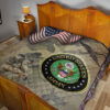 US Independence Day US Army Soldier In Battle Premium Quilt Blanket 19