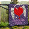 Valentine Premium Quilt Heart Wings With Halo Romantic Valentine Night Quilt Blanket 13