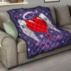 Valentine Premium Quilt Heart Wings With Halo Romantic Valentine Night Quilt Blanket 15