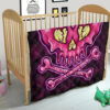 Valentine Premium Quilt Melting Heart Skull Poison Valentine Heart Background Quilt Blanket 21