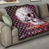 Valentine Premium Quilt - Old Skull Waiting For Loventine Skull Patterns Quilt Blanket 15