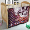 Valentine Premium Quilt - Old Skull Waiting For Loventine Skull Patterns Quilt Blanket 21