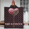 Valentine Premium Quilt - Skeleton Chest In Pink Heart Skull Patterns Quilt Blanket 3