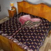 Valentine Premium Quilt - Skeleton Chest In Pink Heart Skull Patterns Quilt Blanket 19