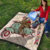 Valentine Premium Quilt - Skeleton Driving Vespa RIP Running Valentine Quilt Blanket 9