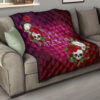 Valentine Premium Quilt - Skulls With Roses Flower Heart It's Valentine Quilt Blanket 15