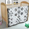 Various Mandala Patterns Black White Premium Quilt Blanket 21