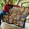 Vintage Guitar Quilt Blanket Amazing Gift Idea For Guitar Lover 11