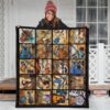 Vintage Guitar Quilt Blanket Amazing Gift Idea For Guitar Lover 3