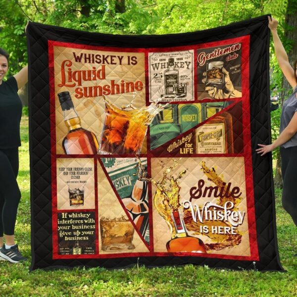 Whiskey Definition Quilt Blanket Funny Gift Idea For Whisky Lover