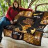 Wild Turkey Quilt Blanket All I Need Is Whisky Gift Idea 11