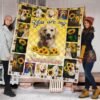 You Are My Sunshine Sunflower Labrador Quilt Blanket 1