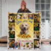 You Are My Sunshine Sunflower Labrador Quilt Blanket 3