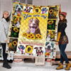 You Are My Sunshine Sunflower Pit Bull Quilt Blanket 1