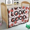 You Look Good Sweet Heart Candy Patterns Premium Quilt Blanket 21