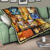 Zenitsu Agatsuma Demon Slayer Premium Quilt Blanket Anime Home Decor Custom For Fans 17
